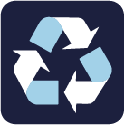 An icon design to show Recyclable