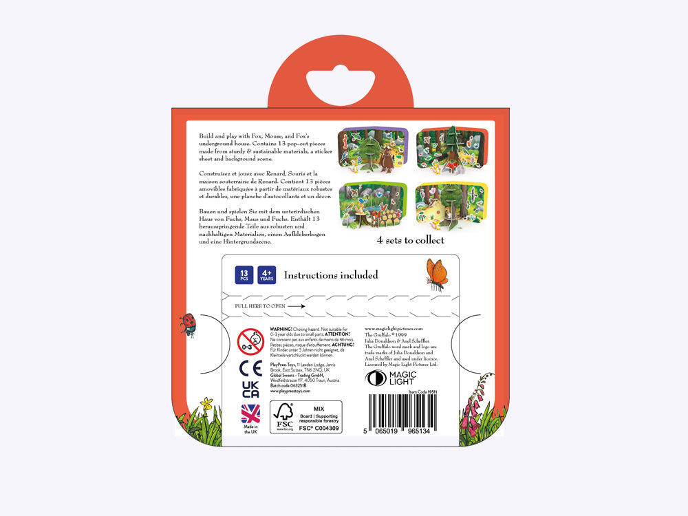 Gruffalo mini set - Fox – Playpress