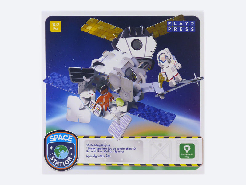 PlayPress Space Station Eco-Friendly Playset Pack